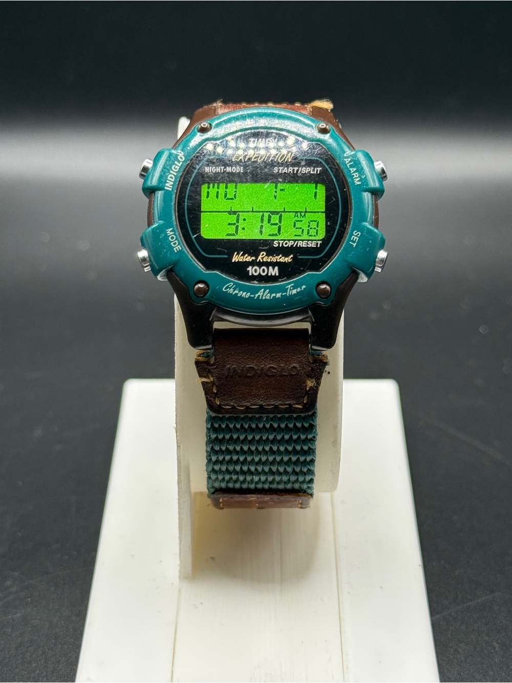 Vintage Timex Expedition Indiglo Digital Chrono Alarm Watch